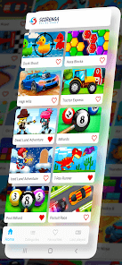 Scorenga Games App Screen 1